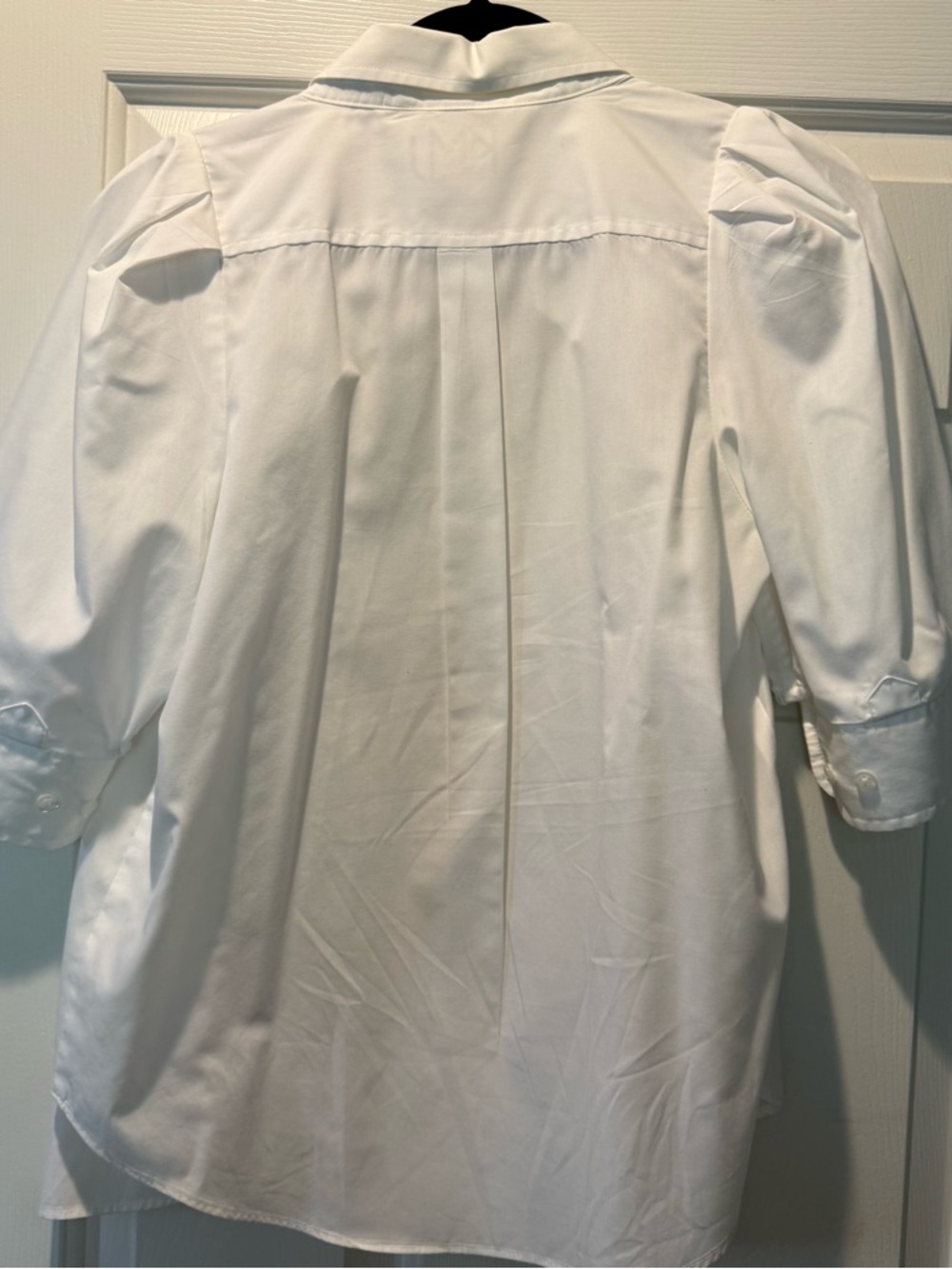 K+J White Short-Sleeve Button Front Blouse - Picture 3 of 6